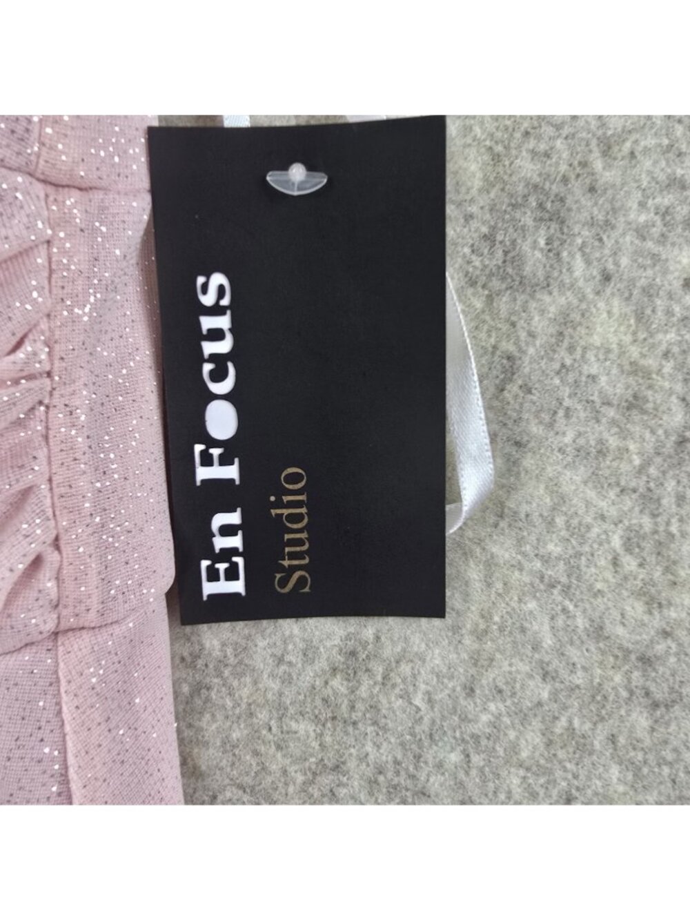 En Focus Studio Women Evening Gown Rose Pink Sleeveless Glitter Detail Polyester - Picture 6 of 9